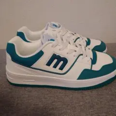 moz スニーカー 23.5cm ホワイト/ターコイズ