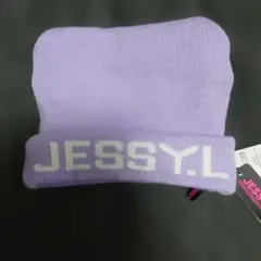 JESSY LOGAN ニット帽 パープル 56-58cm