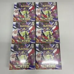 6箱【新品未開封】ムニキスゼロBOXポケモンカードゲームMEGAシュリンク付き