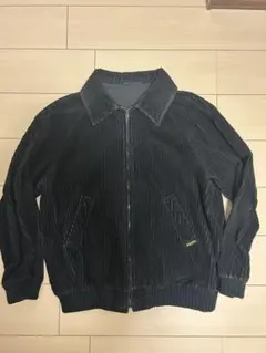 コーデュロイ黒ジャケット　古着