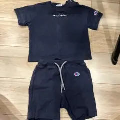 Champion ネイビー Tシャツ・ショートパンツセット