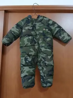 Baby Gap 迷彩柄 中綿入りカバーオール フード付き