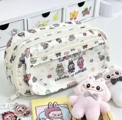 ラブブ　Labubuカラフル動物キャラクター 筆箱
