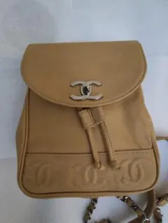 CHANEL ベージュ リュック バックパックのサムネイル