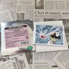 名探偵コナン 30周年記念カフェ スクエア缶バッジ B 怪盗キッド コナンカフェ