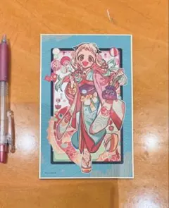 色紙　八尋 寧々　地縛少年花子くん10周年記念ミュージアム　アニバーサリーa