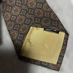 イブサンローラン幾何学模様 ネクタイ