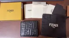 【廃盤⭐︎超希少品】FENDI FF ロゴ 札入れ ブラック 財布