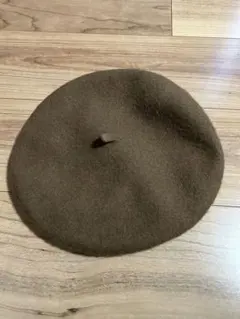 茶　ブラウン　ベレー帽
