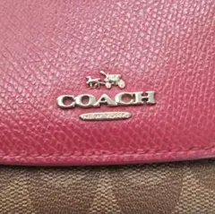 COACH ピンク ブラウン 長財布