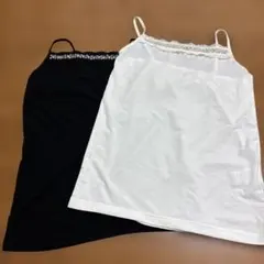 ビジュー付キャミソール２枚セット
