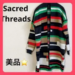 セール❣️新品❤️ ロングコート 多色ストライプ ロングカーディガン レディース