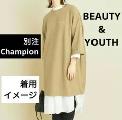 別注 チャンピオン Champion リバースウィーブワンピース　オリーブ