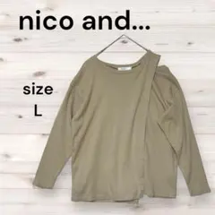 nico and... ニコアンド カットソー　トップス　プルオーバー　長袖