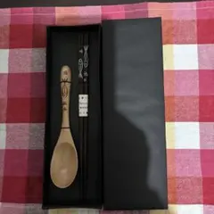 木製スプーンと箸のセット