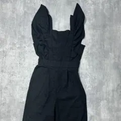 callautia バックリボン フリル オールインワン ノースリーブ Sのサムネイル