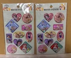 ディズニープリンセス ウォーターシール2枚セット