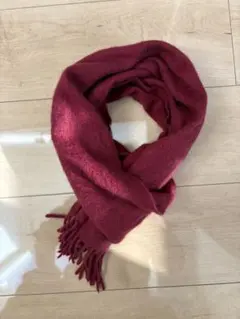 u28_ BROOKS BROTHERSバーガンディ マフラー