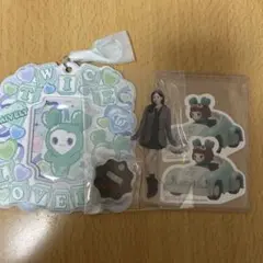 twice ミナ　アクスタチャーム　ミブリー　ステッカー　トレカケース