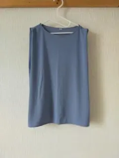 UNIQLO ノースリーブチュニック Sサイズ 青