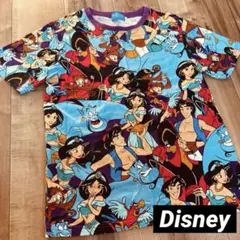 ディズニー アラジン 総柄 Tシャツ 半袖 公式 ディズニーランド