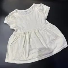 【美品】 90cm baby GAP 2歳 オフホワイトワンピース