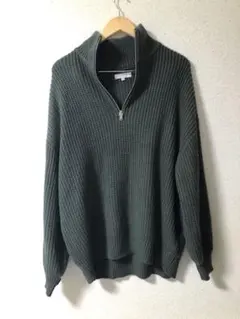 ハーフジップニット