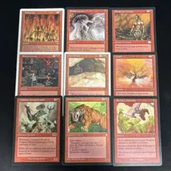 MTG 赤 旧枠 9枚 - メルカリ