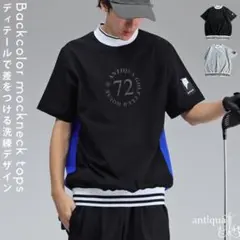 ANTIQUAGOLF×STCH緑ネイビーチェック柄プルオーバーLXL - メルカリ
