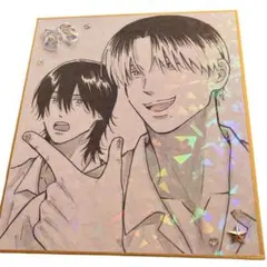 オリジナル 手描き イラスト ミニ色紙 アナログ 創作男子【原画・一点物】