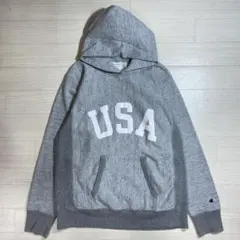 チャンピオン/リバースウィーブフーデッドスウェットシャツ/霜降り/USA/L