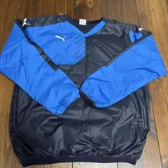 ③PUMA ウィンドブレーカー 青/黒 サイズ140