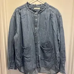 サイズ15号　アズノウアズ　オオラカ　a•no・ne・ne デニム　シャツ