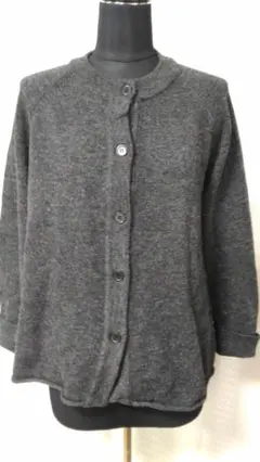 T1181 シュカ グローバルワーク クルーネックカーディガン L