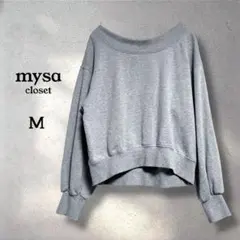 ミーサクローゼット 田中里奈 オフショルダー スウェット M グレー トレーナー