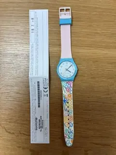 【電池交換済/保証書付】スウォッチ swatch 腕時計 花柄 パステルカラーのサムネイル