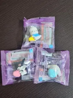 ① サンリオキャラクターズ ミニフィギュアコレクション 〜エモきゅん〜 3点