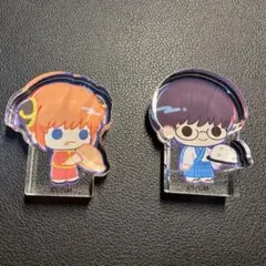 銀魂　吉原大炎上　神楽　新八　アクリルブロック　ちびキャラ　ロフト　ポップアップ