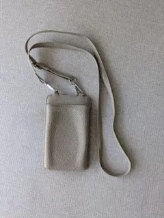 スマホショルダー スマホポーチ ストラップ 肩掛け グレー