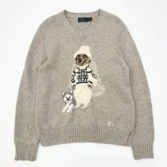 美品✨ラルフローレン　ポロベアニット　ベージュ　M