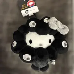 新品未使用】黒ミャクミャク なりきりぬいぐるみ カラビナ付き キティ