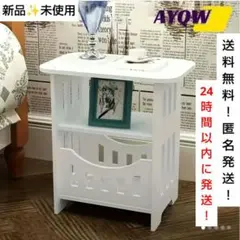 激安早い者勝ち❗〈新品✨検品済み〉ホワイト ヨーロピアンスタイル サイドテーブル