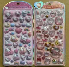 サンリオ COTTON PUFFY うるちゅるPOPSEALキティ2種セット