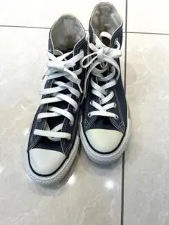 コンバース オールスター ハイカットネイビー　ソールレインボーカラー