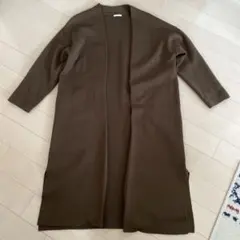 GU レディースロングカーディガン　ブラウン　Lサイズ