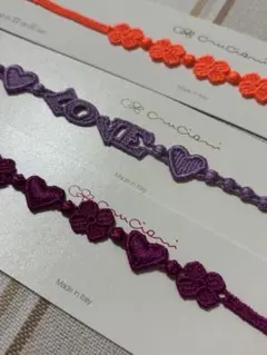 クルチアーニ　CRUCIANI　刺繍ブレスレット　通常サイズ　三本セットのサムネイル