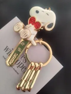 スヌーピー バッグキークリップキーホルダー