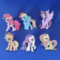 【訳あり品】マイリトルポニー　ピンバッジ　6個セットのサムネイル