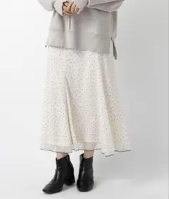 【mystic】シアードットフレアスカート