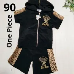 アニメ　ワンピース　チョッパーOne Piece フード付きセットアップ 90